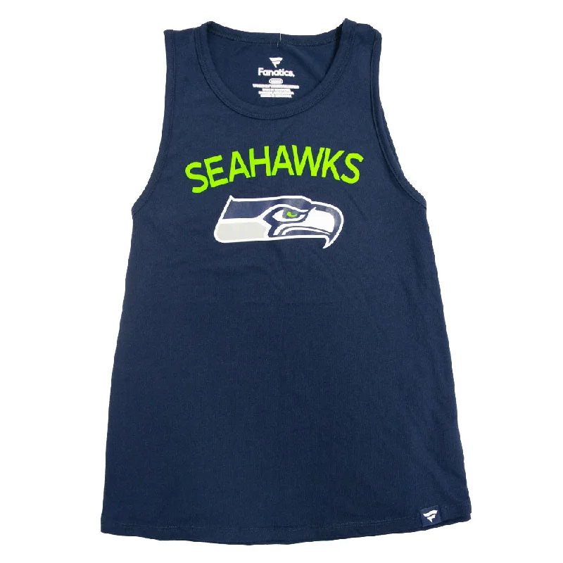 NFL Seattle Seahawks Women's Fanatics Dual-Blend Flowy Tank Top halter tank top