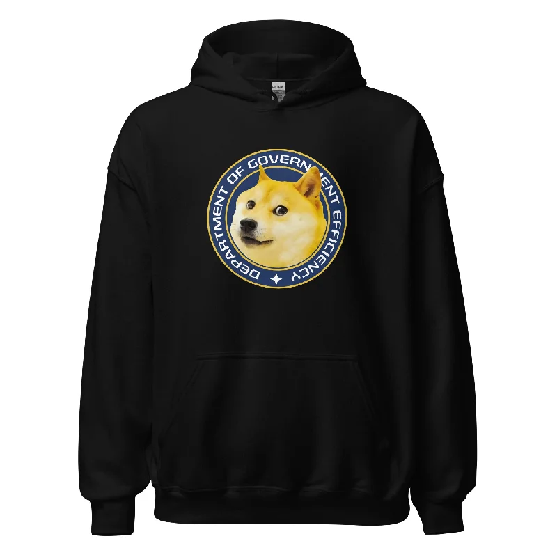 DOGE Department of Government Efficiency Unisex Hoodie Hoodie with Hem Drawcord Adjustable Customizable