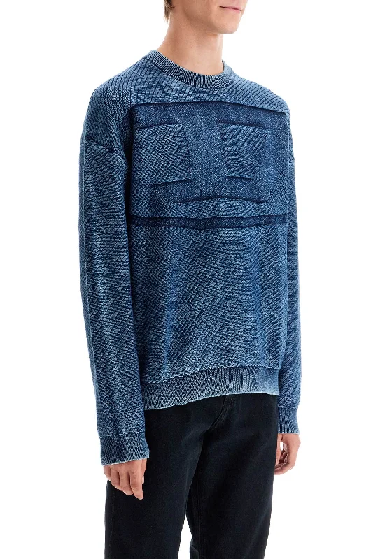 Diesel K-Klevery Pullover With Oval Slim Sleeve Pullover