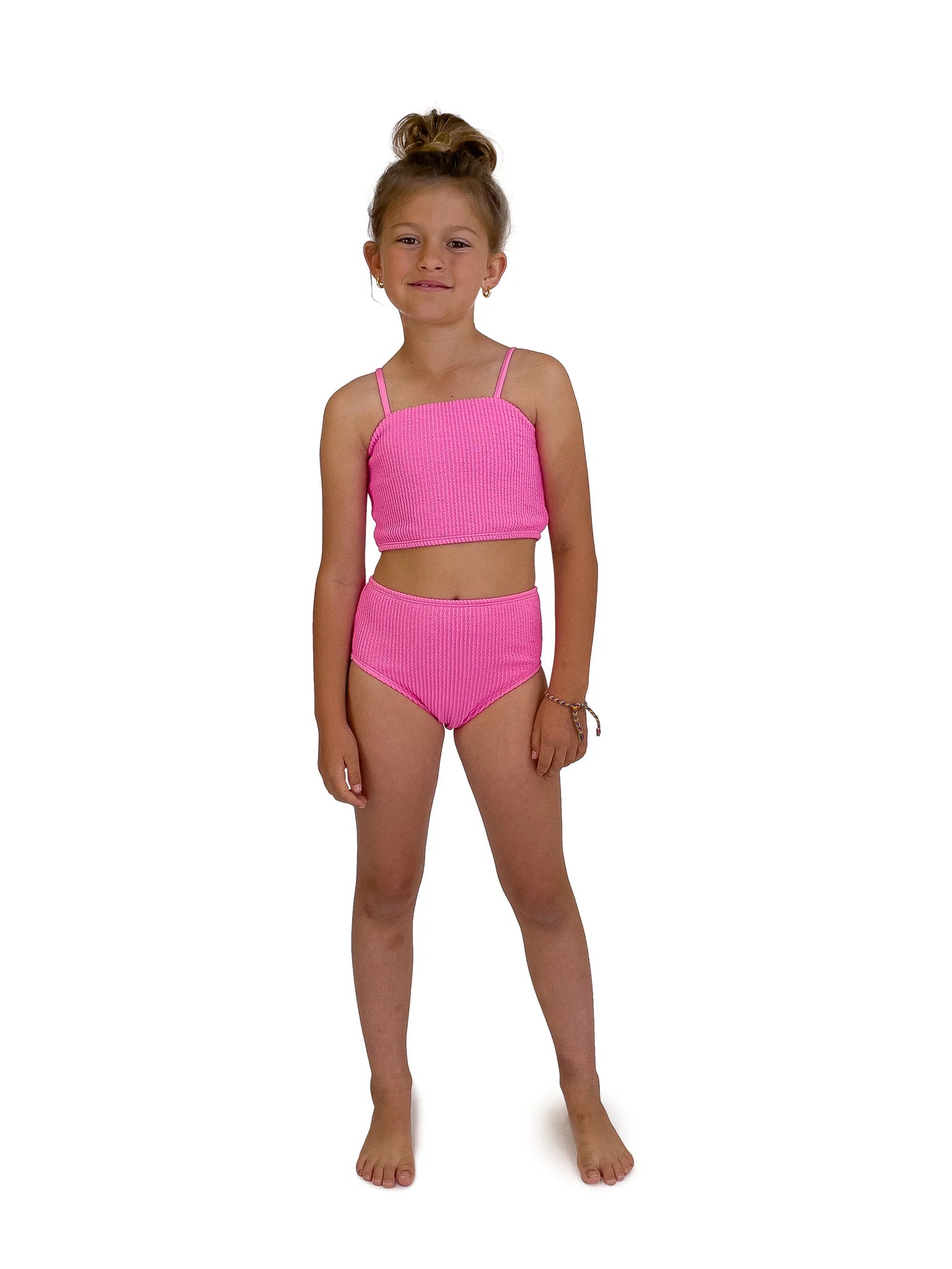 Bungalow Tankini - Hot Pink glitter tank top