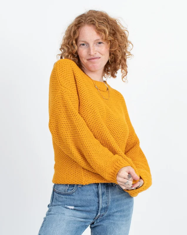 Knit Pullover Sweater Notched Neck Pullover