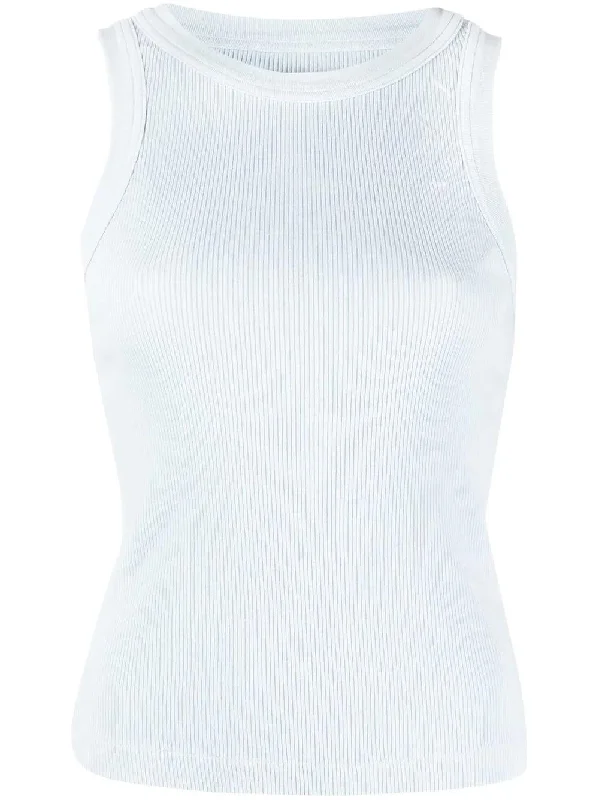 Isabel ribbed tank top rhinestone tank top