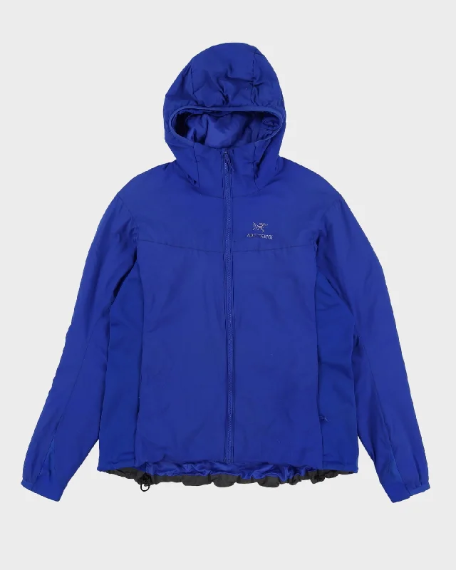 Vintage Arc'Teryx Blue Hooded Anorak Padded Jacket - XL Herringbone Jacket Checkered Jacket Solid Jacket Vintage Arc'Teryx Blue Hooded Anorak Padded Jacket - XL Herringbone Jacket Checkered Jacket Solid Jacket