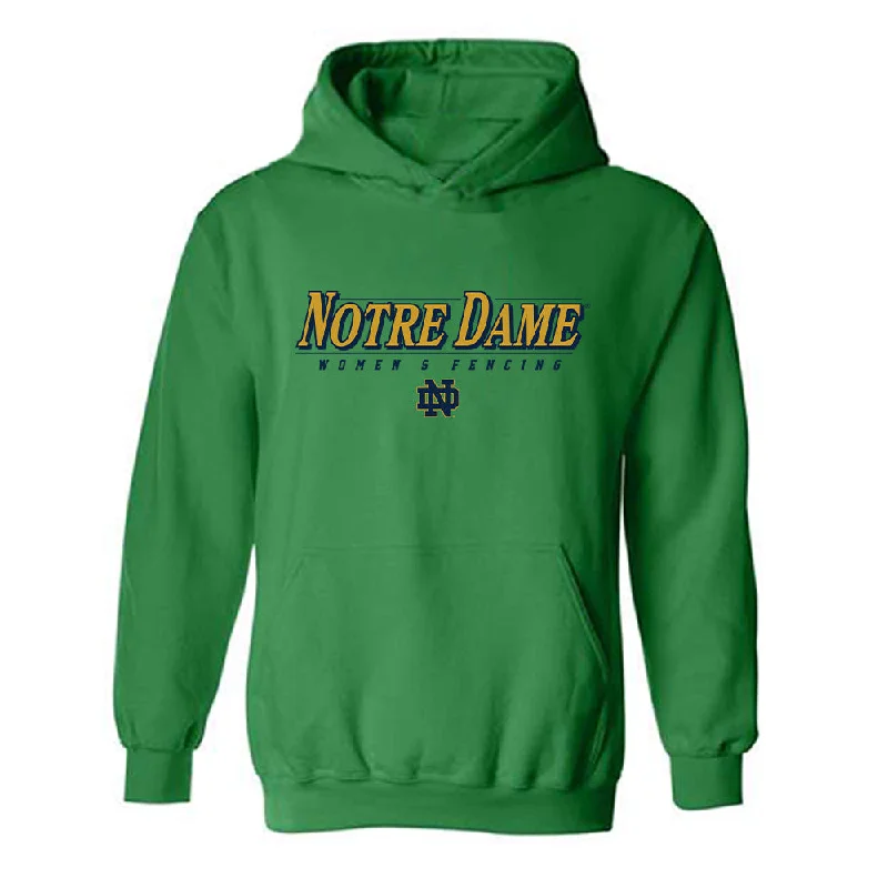 Notre Dame - NCAA Women's Fencing : Atara Greenbaum - Classic Shersey Hooded Sweatshirt Hoodie Dress Longline Feminine Notre Dame - NCAA Women's Fencing : Atara Greenbaum - Classic Shersey Hooded Sweatshirt Hoodie Dress Longline Feminine