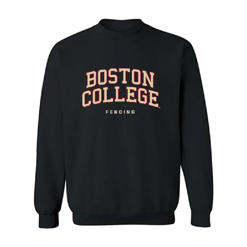 Boston College - NCAA Women's Fencing : Laura Fekete - Classic Shersey Crewneck Sweatshirt Hoodie with Distressed Vintage Worn Boston College - NCAA Women's Fencing : Laura Fekete - Classic Shersey Crewneck Sweatshirt Hoodie with Distressed Vintage Worn