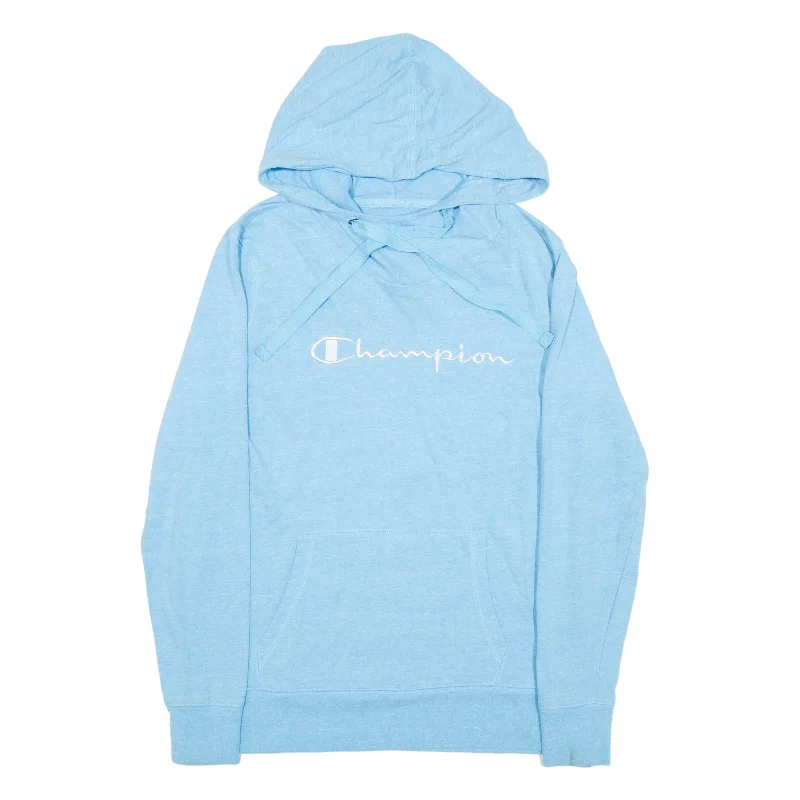CHAMPION Hoodie Blue Pullover Womens S High Neck Pullover