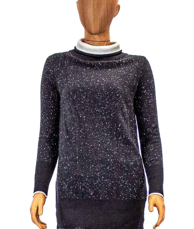 Cashmere Pullover Turtleneck Textured Knit Design