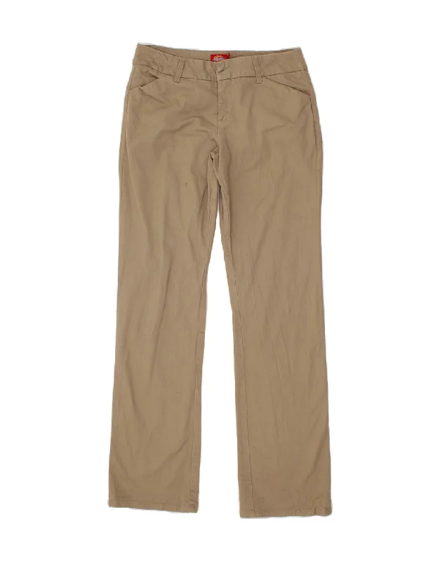 DICKIES Womens Straight Casual Trousers US 13 Large W32 L32 Beige Cotton Trousers Brand Named DICKIES Womens Straight Casual Trousers US 13 Large W32 L32 Beige Cotton Trousers Brand Named
