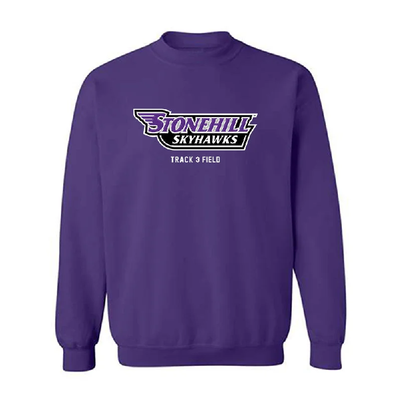 Stonehill - NCAA Women's Track & Field (Outdoor) : Morgan Correia - Classic Shersey Crewneck Sweatshirt Hoodie with Camouflage Military Edgy