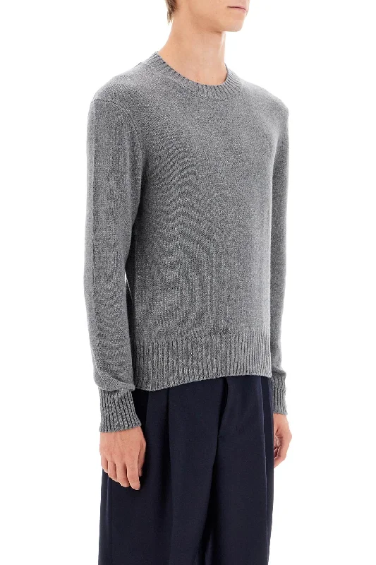 Ami Alexandre Matiussi Cashmere Crewneck Pullover Bell Sleeve Stylish