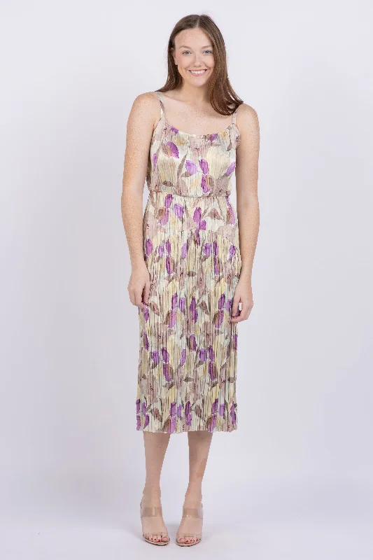 Vince Nouveau Magnolia Crushed Cami Dress in Sun Dew