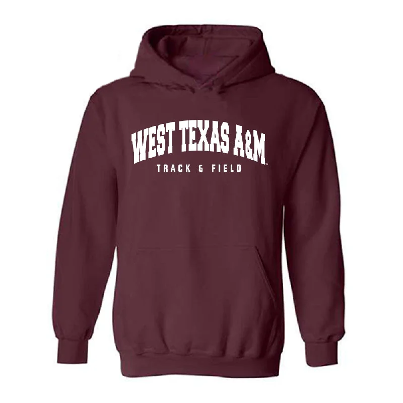 WTAMU - NCAA Women's Track & Field : Asana Hamidu - Hooded Sweatshirt Hoodie with Mesh Breathable Sporty