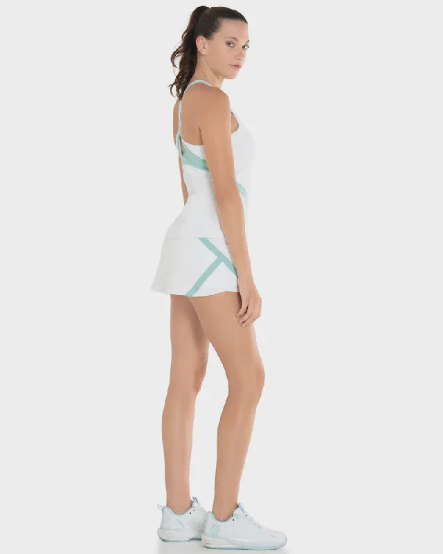 Reflex Tank w/ Bra White/Nile bright tank top