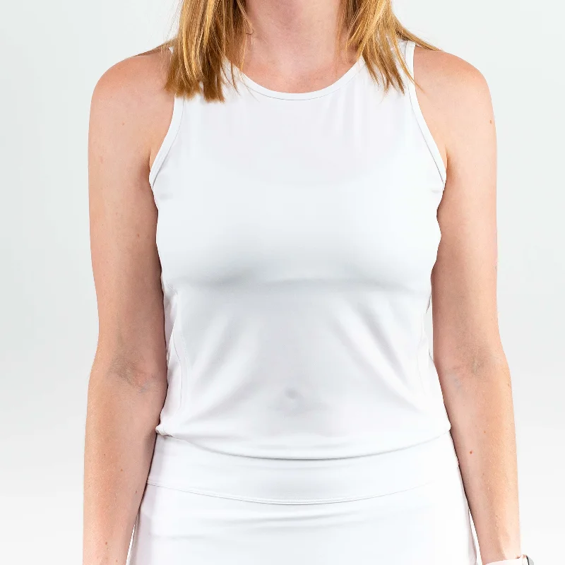 Lynda Tank White lounge tank top