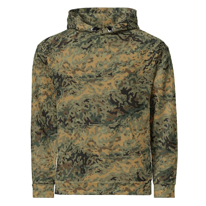 BVON Splotch Camo Hoodie Hoodie with Fur Luxurious Winter