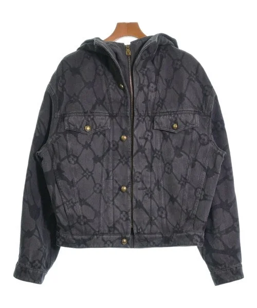 LOUIS VUITTON Denim jackets Notch Collar Peter Pan Collar Cowl Neck