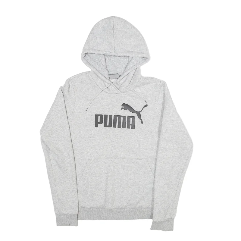 PUMA Hoodie Grey Pullover Womens S Soft Wool Sweater