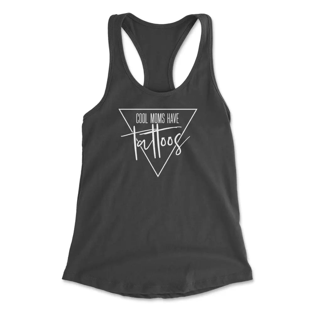 Cool moms have tattoos tank low neck tank