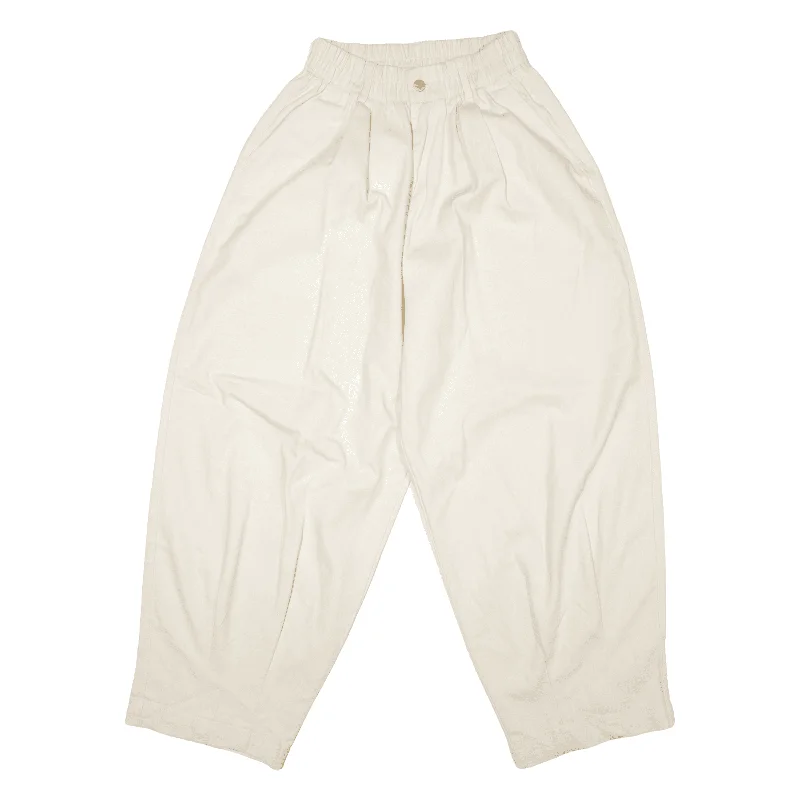 ELECTRIC EDEN Trousers Cream Relaxed Tapered Womens W26 L26 Trousers Vintage Classic ELECTRIC EDEN Trousers Cream Relaxed Tapered Womens W26 L26 Trousers Vintage Classic
