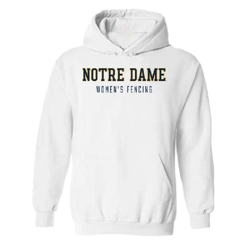 Notre Dame - NCAA Women's Fencing : Atara Greenbaum - Classic Shersey Hooded Sweatshirt Hoodie with Hem Elastic Stretchable Comfortable Notre Dame - NCAA Women's Fencing : Atara Greenbaum - Classic Shersey Hooded Sweatshirt Hoodie with Hem Elastic Stretchable Comfortable