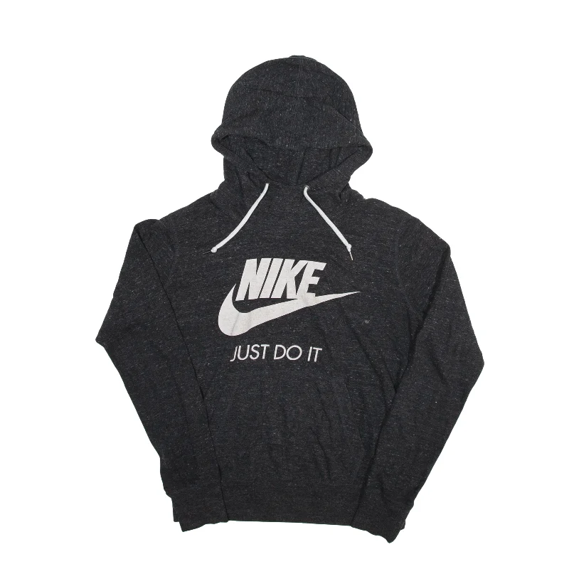 NIKE Hoodie Grey Pullover Womens M Besom Neck Pullover