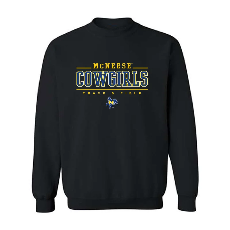 McNeese State - NCAA Women's Track & Field : Brianna Underwood - Classic Shersey Crewneck Sweatshirt Hoodie with Emblem Brand Identity