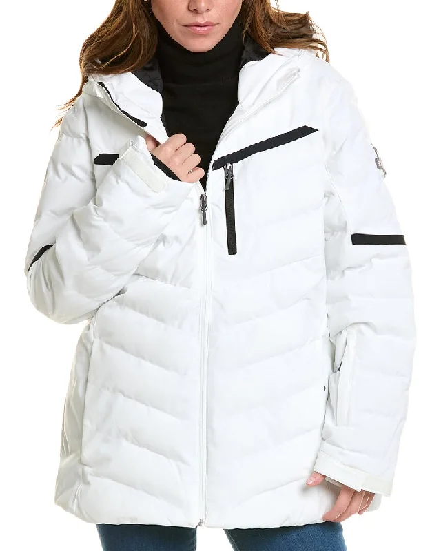 Spyder Brisk Synthetic Jacket Trench Coat Raincoat Waterproof Jacket