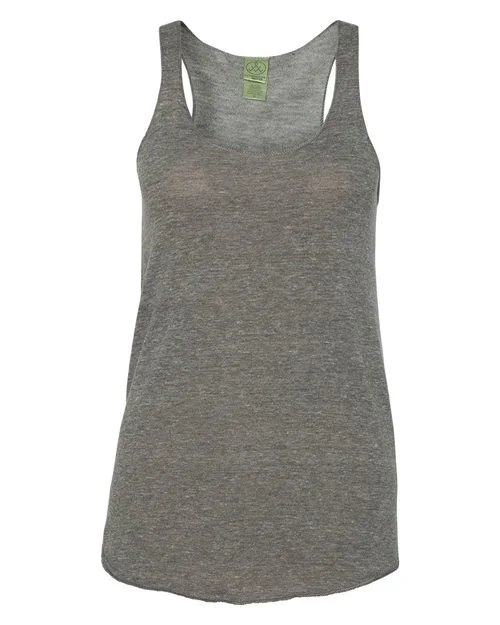 Alternative - Women's Meegs Eco-Jersey Racerback Tank - 1927e1 Eco Gray strappy tank top