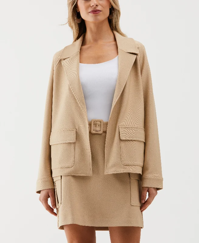 Cargo Jacket V-Neck Jacket Boat Neck Jacket Square Neck Jacket