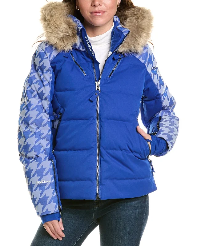 Spyder Falline Down Jacket Hoodie Zip-Up Jacket Button-Up Jacket