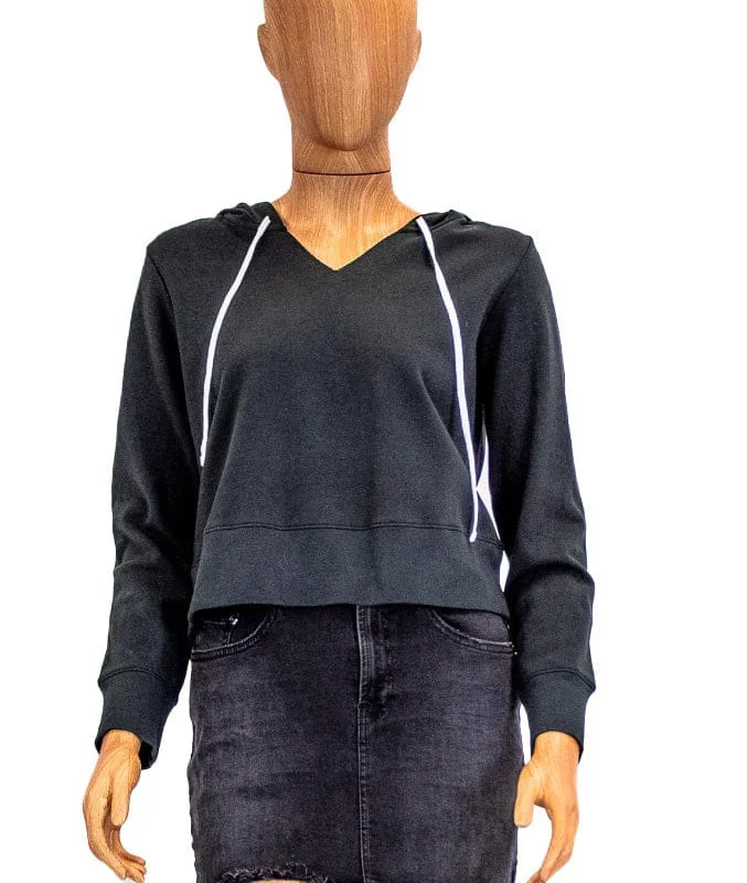 Hooded Pullover Sweater Open Front Cardigan