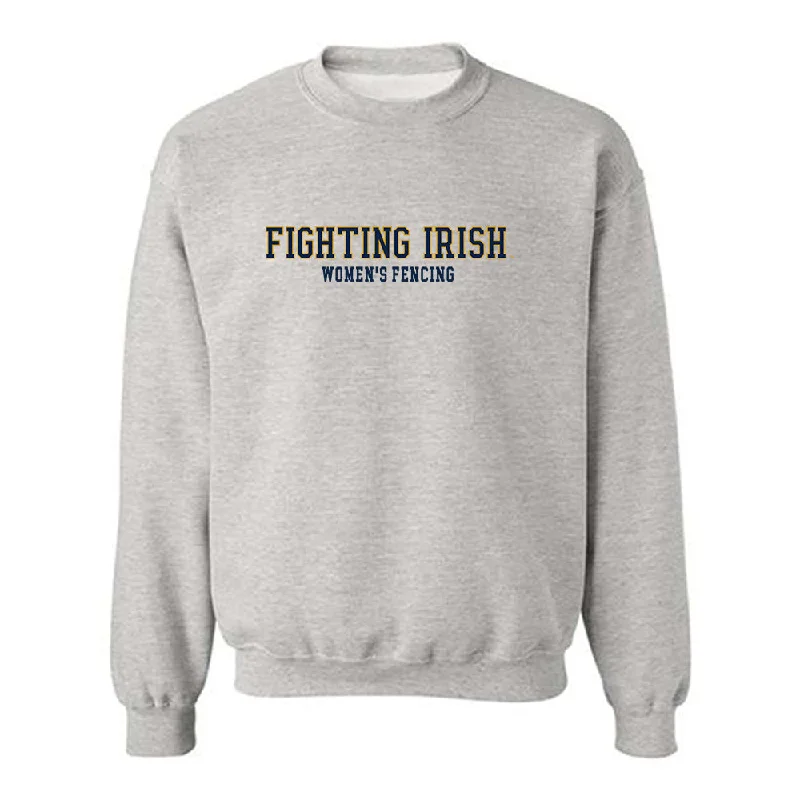 Notre Dame - NCAA Women's Fencing : Atara Greenbaum - Classic Fashion Shersey Crewneck Sweatshirt Hoodie with Pocket Utility Practical Notre Dame - NCAA Women's Fencing : Atara Greenbaum - Classic Fashion Shersey Crewneck Sweatshirt Hoodie with Pocket Utility Practical