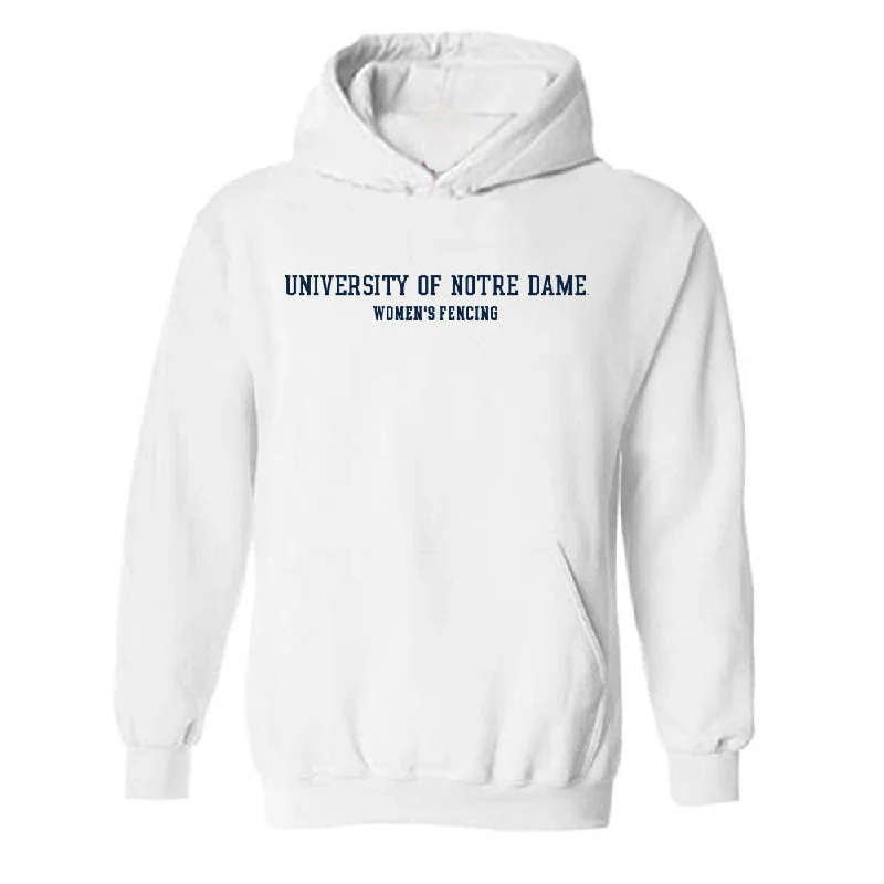 Notre Dame - NCAA Women's Fencing : Atara Greenbaum - Classic Fashion Shersey Hooded Sweatshirt Hoodie with Double Zipper Versatile Adjustable Notre Dame - NCAA Women's Fencing : Atara Greenbaum - Classic Fashion Shersey Hooded Sweatshirt Hoodie with Double Zipper Versatile Adjustable