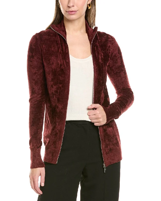 Lafayette 148 New York Relaxed Jacket Notch Collar Peter Pan Collar Cowl Neck