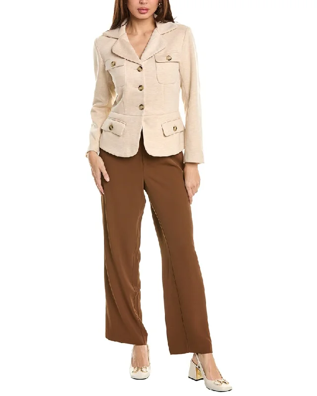 Pascale La Mode 2Pc Wool-Blend Jacket & Pant Set Print Jacket Jacquard Jacket Embroidered Jacket Pascale La Mode 2Pc Wool-Blend Jacket & Pant Set Print Jacket Jacquard Jacket Embroidered Jacket