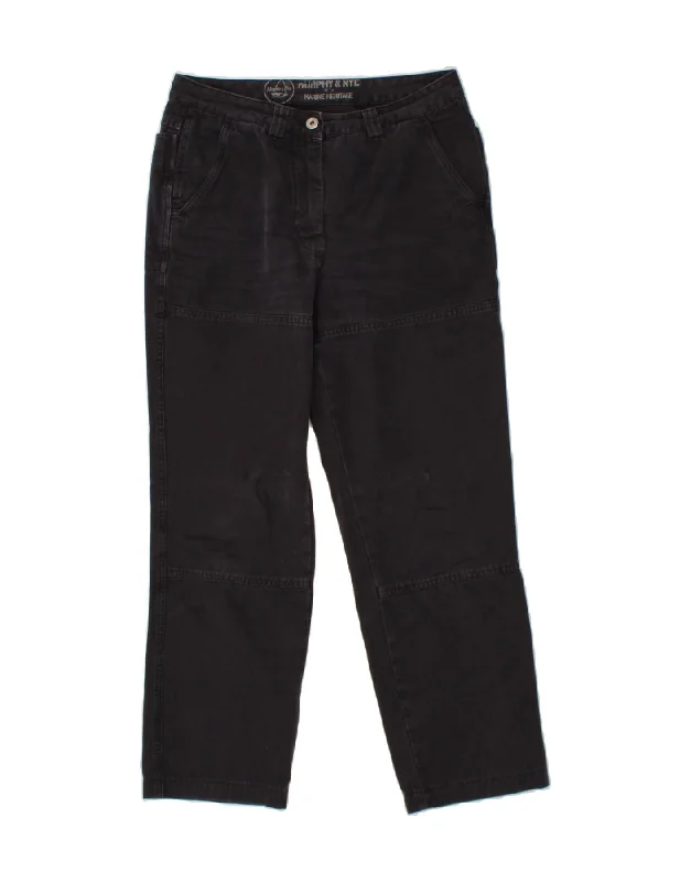 MURPHY & NYE Womens Marine Heritage Cropped Trousers W31 L27 Black Cotton Trousers Trousers Formal MURPHY & NYE Womens Marine Heritage Cropped Trousers W31 L27 Black Cotton Trousers Trousers Formal