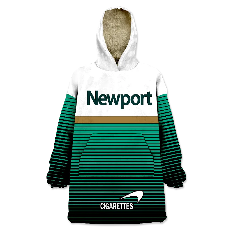 Newport Wearable Blanket Hoodie Hoodie with Contrast Stitching Detailed Premium