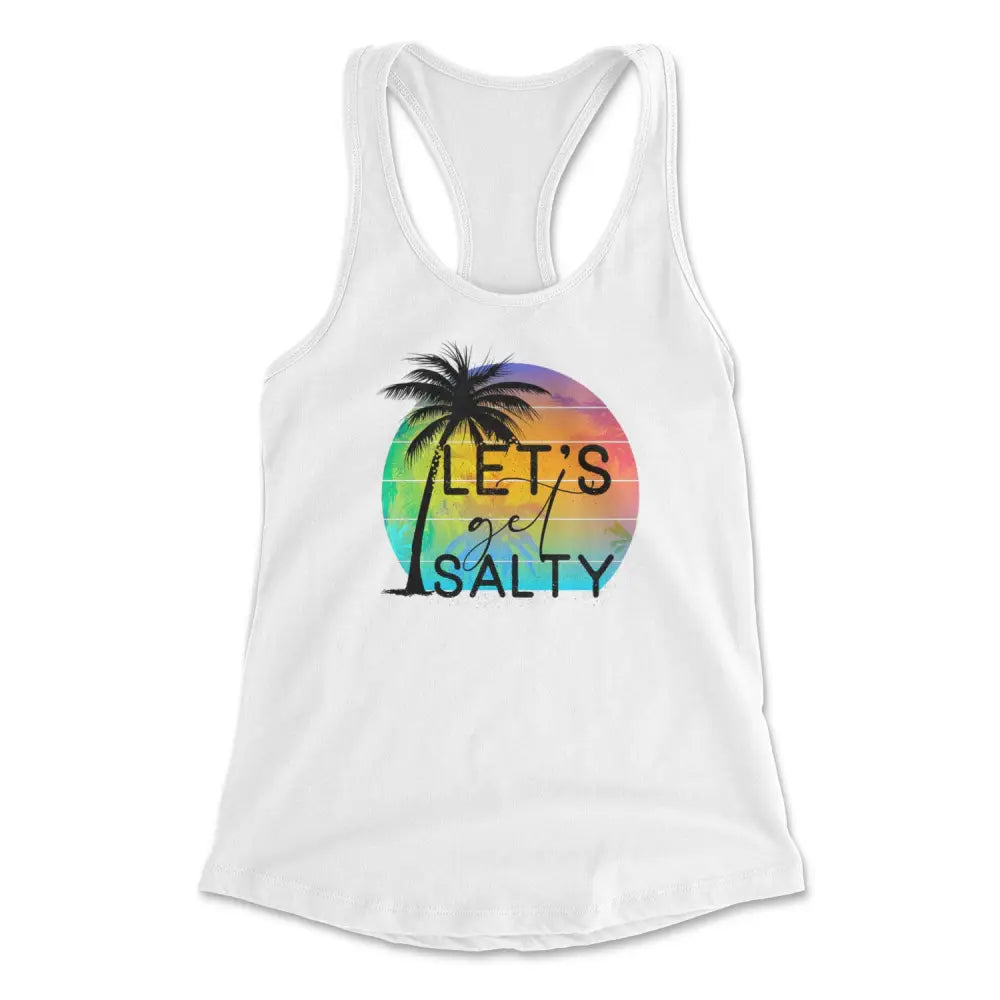 Let’s get salty tank off shoulder tank