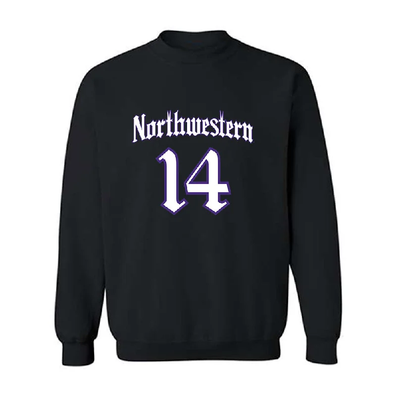 Northwestern - NCAA Women's Fencing : Julia Douglas - Crewneck Sweatshirt Hoodie with Hem Drawcord Adjustable Customizable Northwestern - NCAA Women's Fencing : Julia Douglas - Crewneck Sweatshirt Hoodie with Hem Drawcord Adjustable Customizable