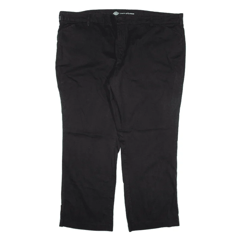 DICKIES Workwear Trousers Black Relaxed Straight Womens W46 L30 Trousers fashionable trendy DICKIES Workwear Trousers Black Relaxed Straight Womens W46 L30 Trousers fashionable trendy