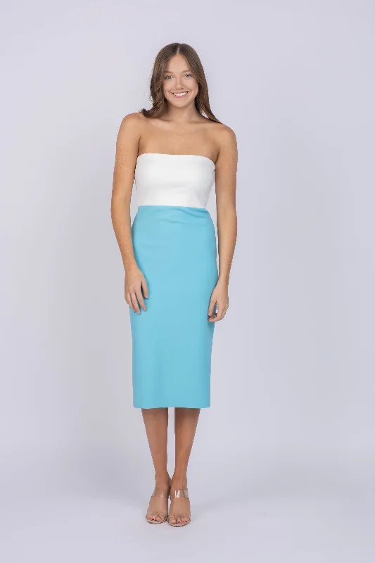 Amanda Uprichard Arie Dress in Ice Blue
