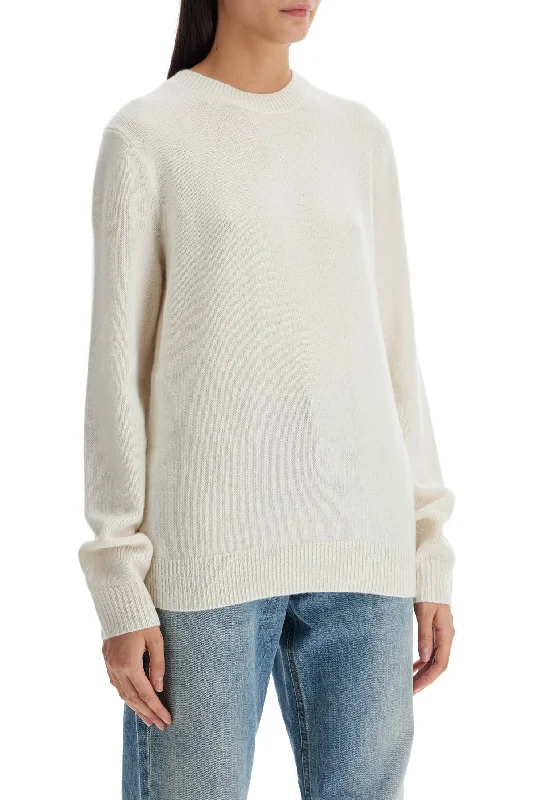 Guest In Residence Cashmere Crewneck Pullover Oblong Neck Pullover