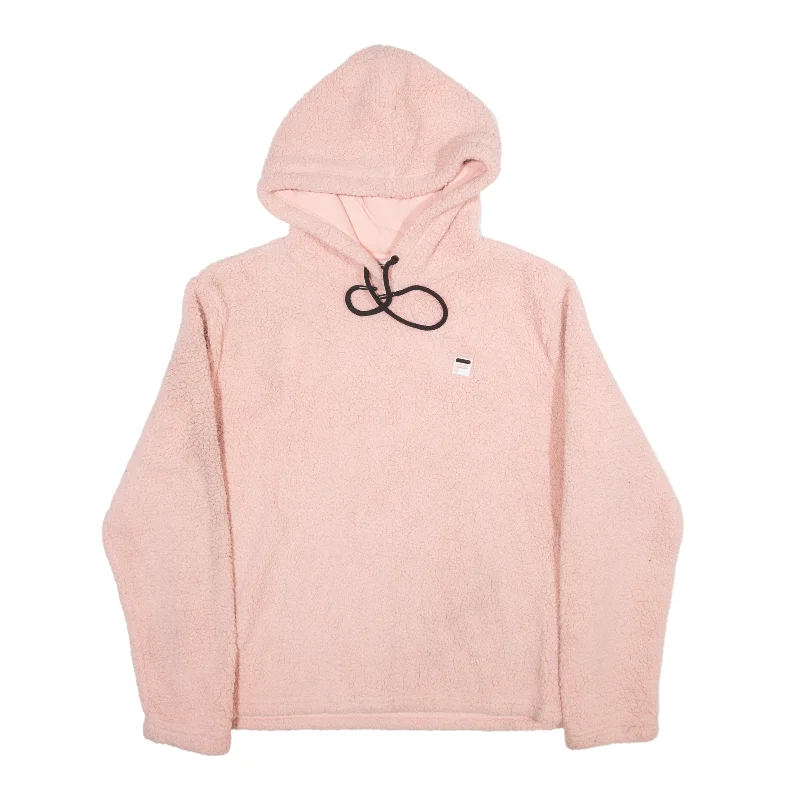 FILA Hoodie Pink Pullover Womens L Sabrina Neck Pullover