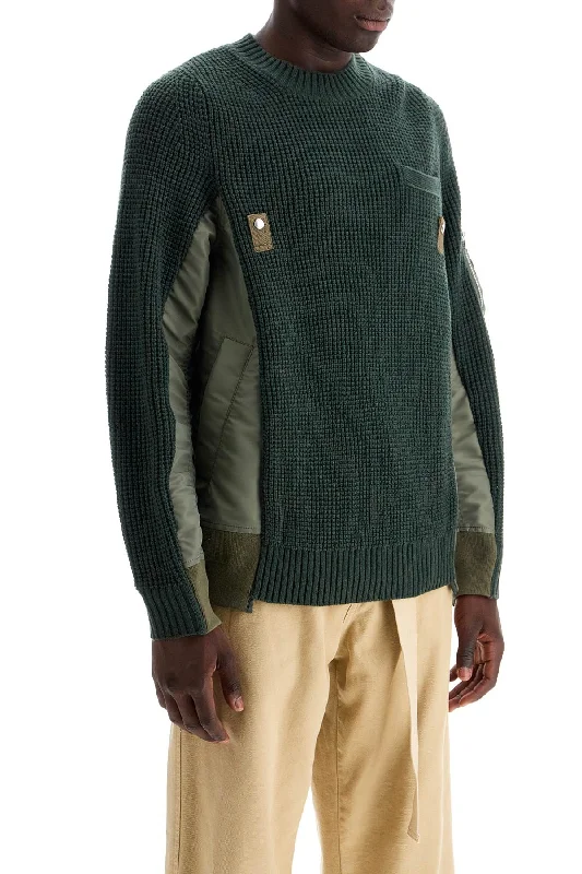 Sacai Layered Effect Pullover Box Sleeve Comfort