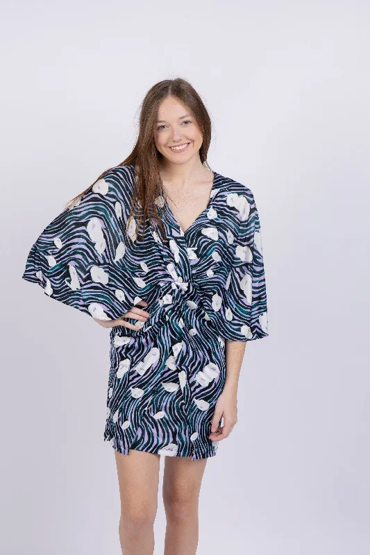 Diane Von Furstenberg Emmaline Dress in Ocean Tide Orchid