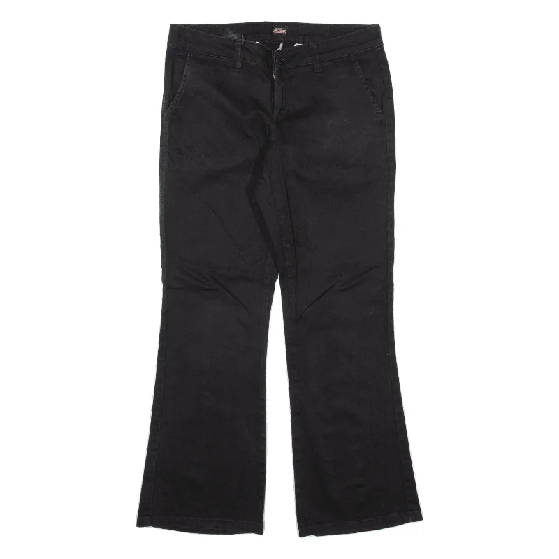 DICKIES Workwear Trousers Black Slim Bootcut Womens W28 L26 Trousers versatile all-occasion DICKIES Workwear Trousers Black Slim Bootcut Womens W28 L26 Trousers versatile all-occasion
