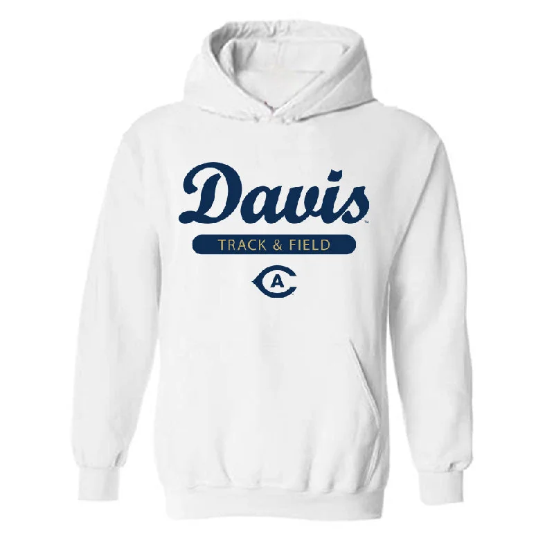 UC Davis - NCAA Women's Track & Field : Chinyere Egbuziem - Classic Shersey Hooded Sweatshirt Hoodie with Relaxed Fit Easy Casual