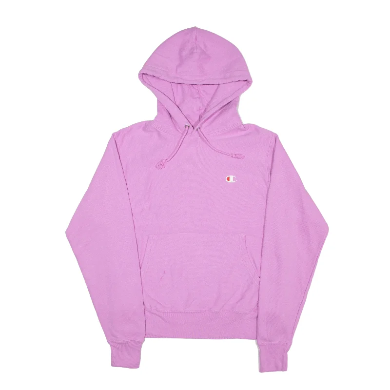 CHAMPION Reverse Weave Hoodie Pink Pullover Womens S Halter Neck Top
