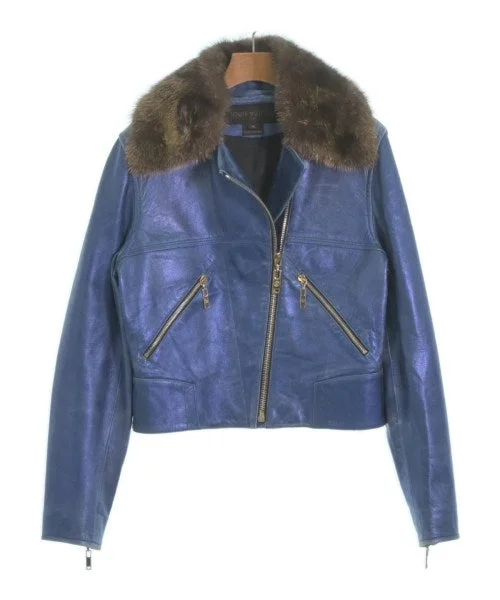 LOUIS VUITTON Motercycle Jackets Faux Fur Fabric Real Fur Fabric Shearling Fabric