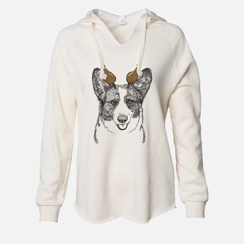 Thanksgiving Gabby the Cardigan Welsh Corgi - Cali Wave Hooded Sweatshirt Stylish Fashionable Trendy